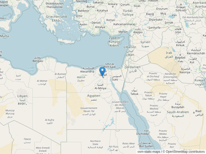 Screenshot of map with location of DAAD-office marked